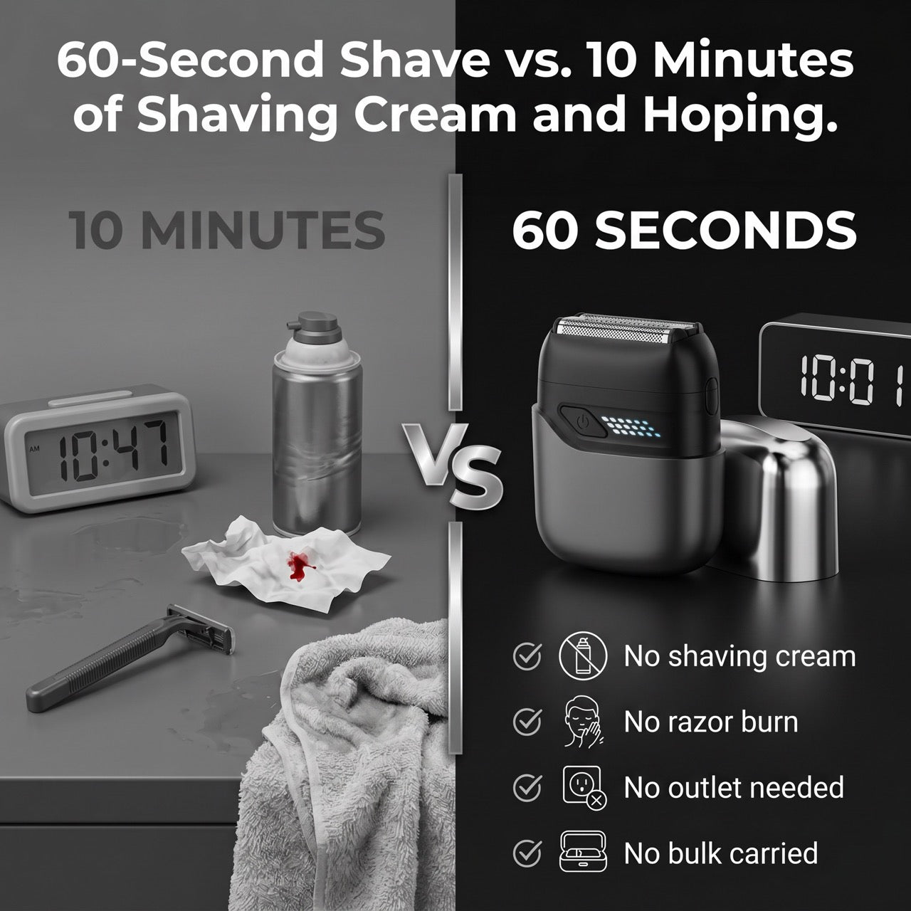 NOMAD Mini Electric Razor for Men
